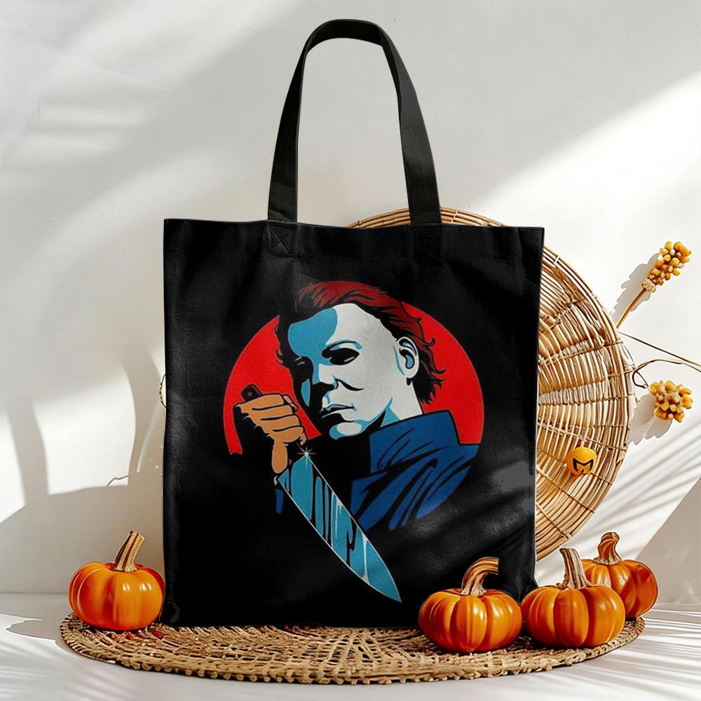 Women Bags Myer - M-Michael-Myers Horror Halloween Storage Bags Canvas