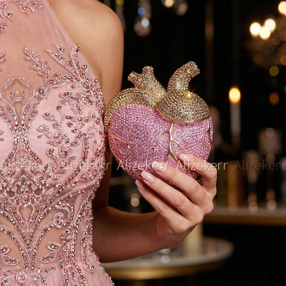 Alizekerr Heart Shaped Diamond - Women Bags 2026 Trends 评论和价格