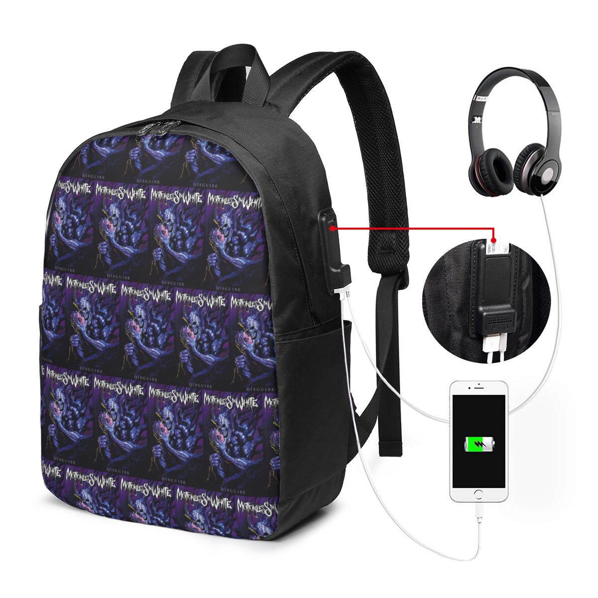 Motionless In White Backpack T - Women Bags For Laptop 评论和价格