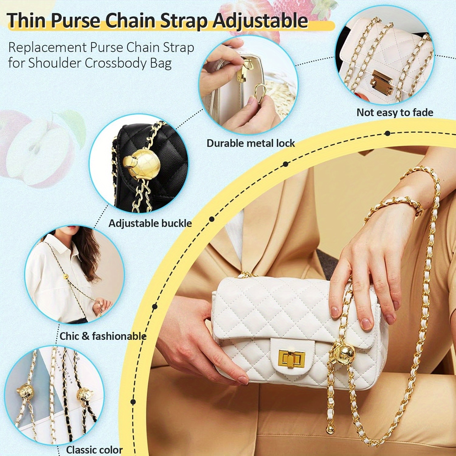 Adjustable Purse Chain Straps  - Women Bags Dior 评论和价格