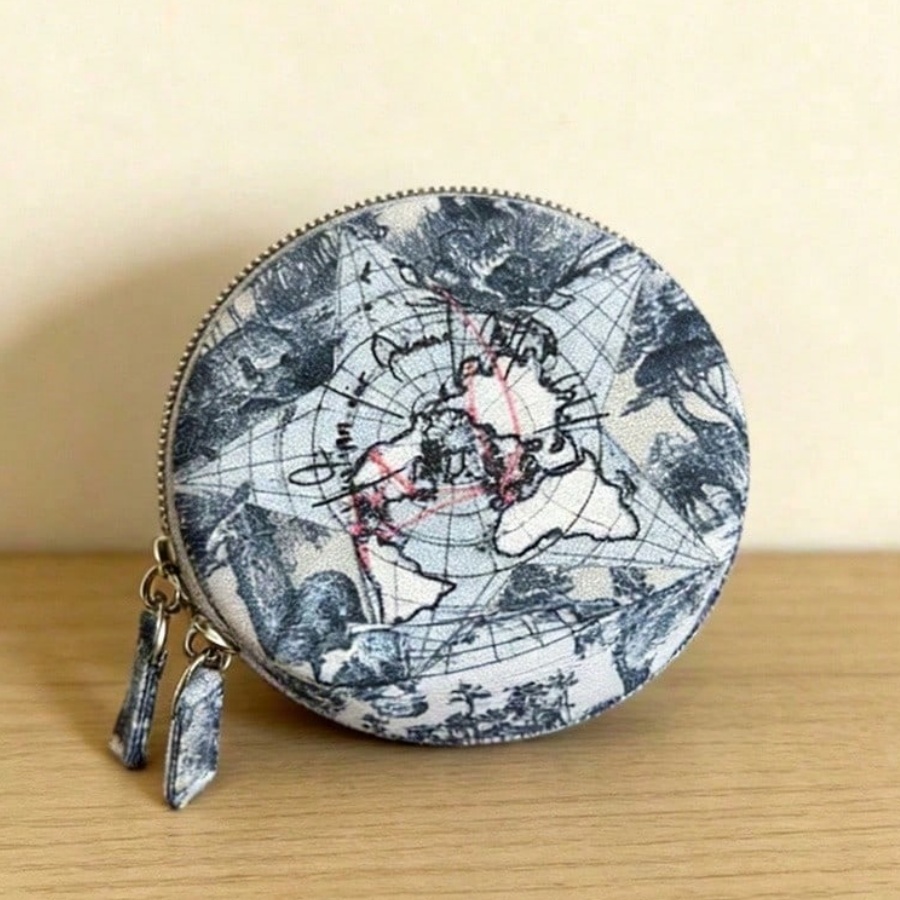 Dior Vintage Map Pattern Round - Women Bags Dior 评论和价格