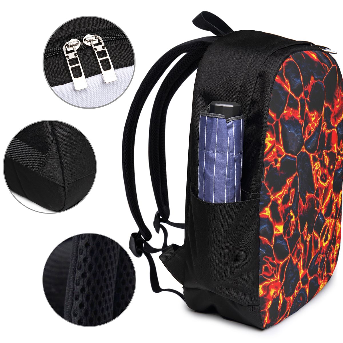 Magma Volcano Lava Fire Backpa - Women Bags For Laptop 评论和价格