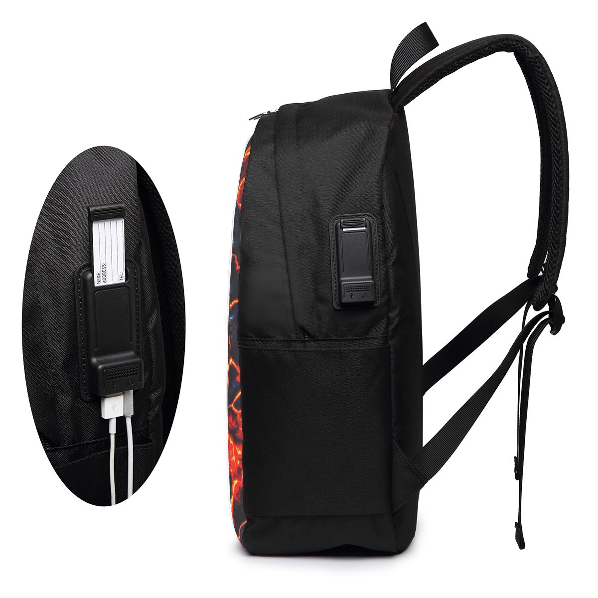 Magma Volcano Lava Fire Backpa - Women Bags For Laptop 评论和价格