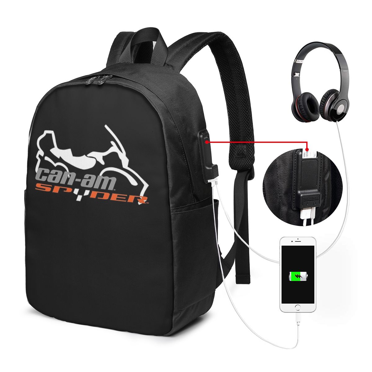 Can-Am BRP Motorcycle Backpack - Women Bags For Laptop 评论和价格