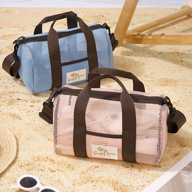See Through Mesh Beach Bag Qui - Women Bags And Purses 评论和价格
