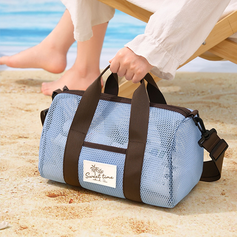 See Through Mesh Beach Bag Qui - Women Bags And Purses 评论和价格