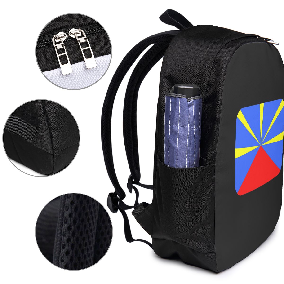 974 Reunion Island Flag Backpa - Women Bags For Laptop 评论和价格