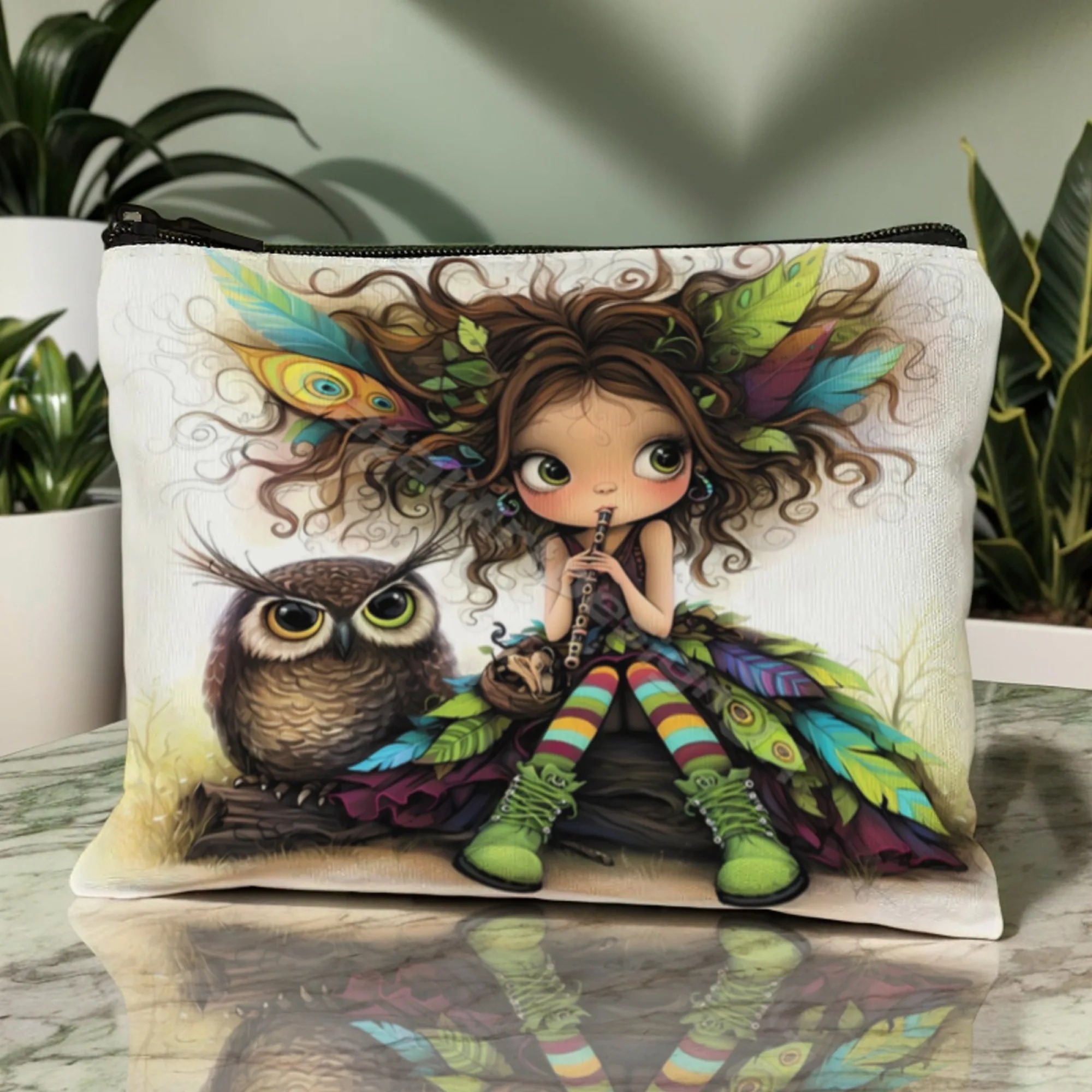 Cartoon Girl Makeup Bag Zipper - Women Bags And Purses 评论和价格