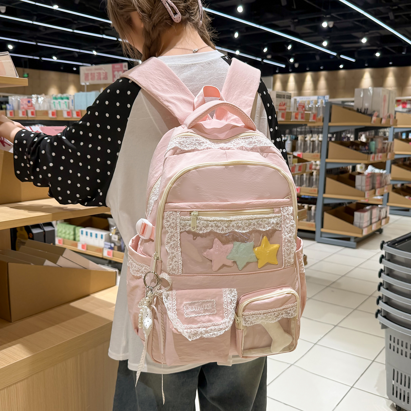 Women Lace Decor Backpack Cute - Women Bags 2026 Trends 评论和价格