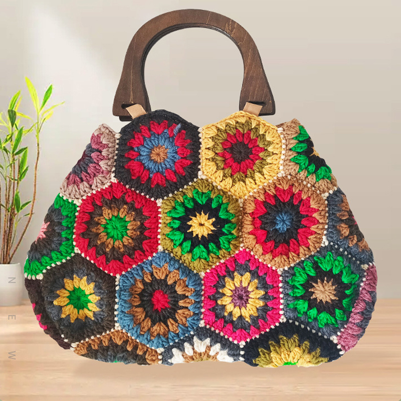 Bohemian Granny SquareCrochet  - Women Bags 2026 Trends 评论和价格
